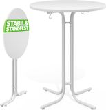Casaria Statafel - 70x110cm Inklapbaar Verstelbare Tafelpoten - Wit
