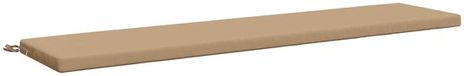 vidaXL Coussin de banc SOEST 100% Polyester Sable 180 x 40 x 5 cm