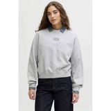 JJXX sweater met backprint grijs
