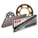 Kettingset DID Kettingset Stealth 520ZVM-X / 110 klinknagel slot goud voor KTM LC4-E Super Moto LC4 SM 640 cc Bj. 1999-2006