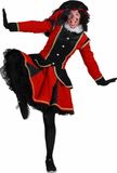 JiPi Feestartikelen Pieten jurk zwart/rood - 8717653276608