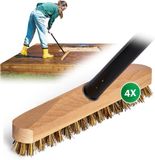 Novaliv 4X éponge en bois avec poils Union et manche à vis