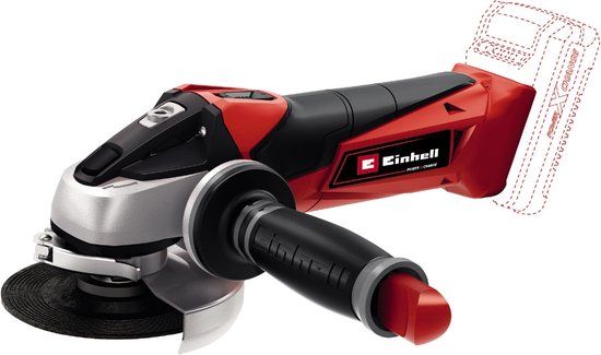 Einhell Accu Haakse Slijper TE-AG 18/115 Li Solo - 18V - Ø115 mm - Excl. Accu