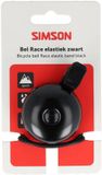 Simson Bel Race, rubber elastiek bevestiging, zwart