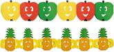 Bellatio Decorations - Thème de fruits sains guirlandes thème pomme/ananas - 3 mètre par pièce