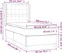 vidaXL Boxspringbed met matras, fluweel, roze, 90x200 cm