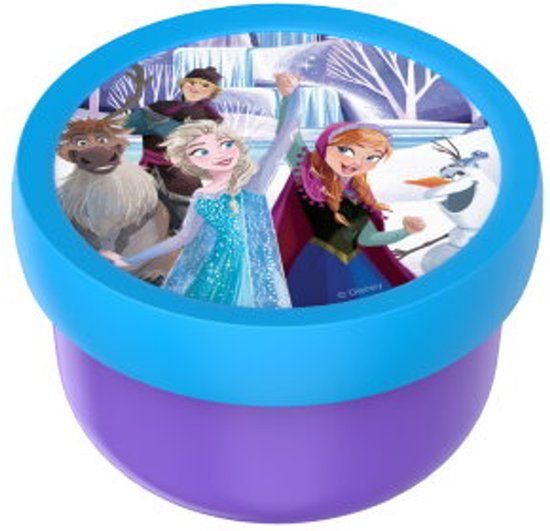 Mepal Fruitbox Campus - 300 ml - Inclusief fruitvorkje - Sluit goed af - Snackdoosje - Frozen Friends