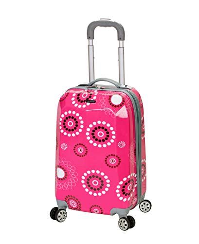 Rockland Princess 20-Inch Polycarbonaat Carry On, Roze Parel