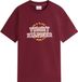 Tommy Hilfiger Heren T-shirt Katoen Korte Mouw XL Goudgeel/Karmijnrood/Wit
