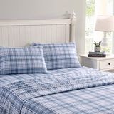 Laura Ashley Home - Kingsize lakens, katoenen flanellen beddengoedset, geborsteld voor extra zachtheid en comfort (Mulholland Plaid Blue, King)