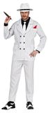 Gangster Fiestas Guirca White Gangster Costume Size M