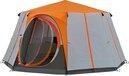 Coleman Cortes Octagon Tent 8 Personen - Grijs/Oranje