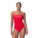 Speedo Dames Badpak Endurance+ Logo Thin Strap Rood/Wit