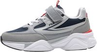 FILA RECADE Velcro Kids Sneakers, Navy-Ultimate Gray, 34 EU