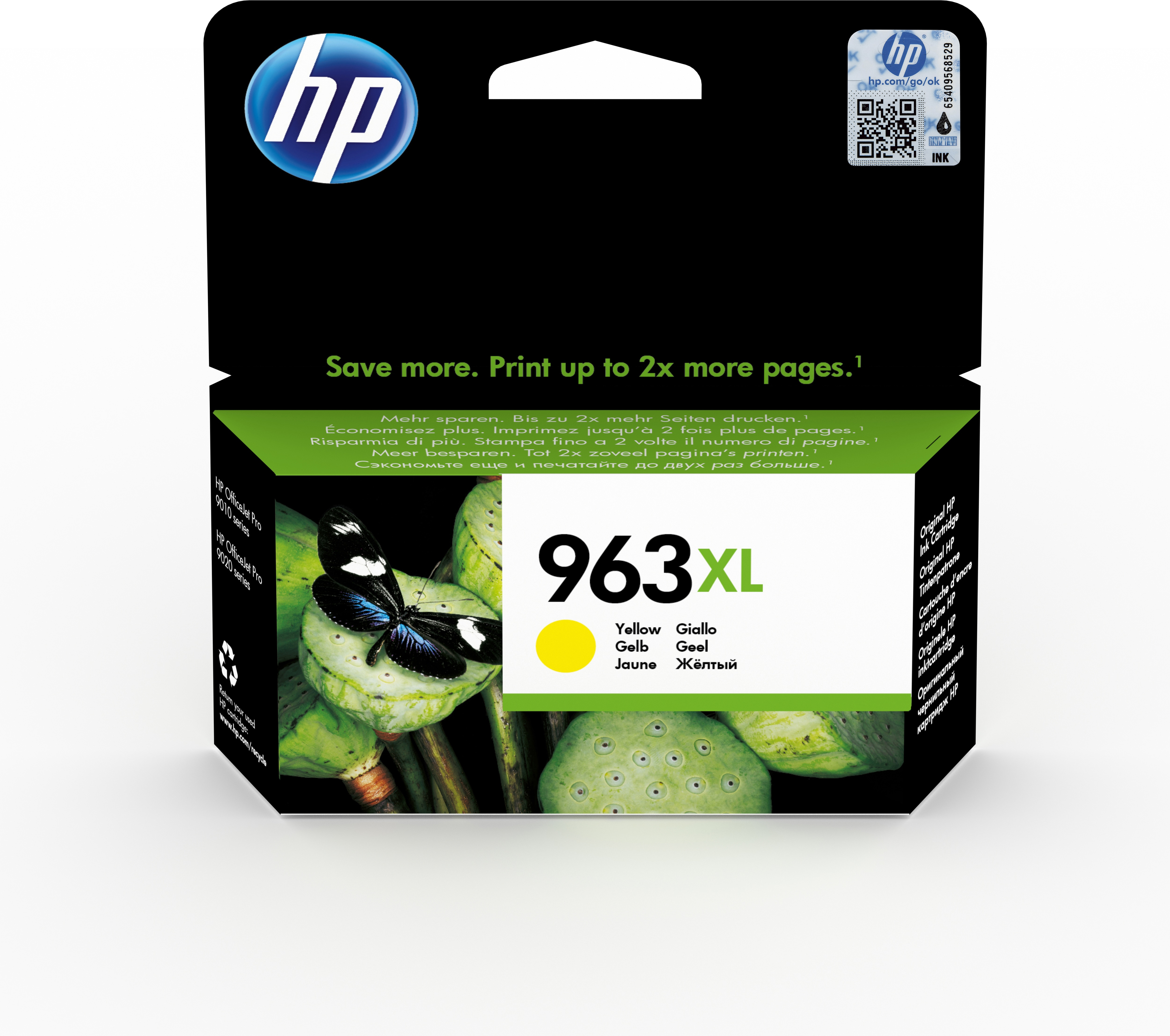 HP 963XL originele high-capacity gele inktcartridge