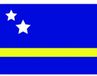 Bellatio Decorations Vlag van Curacao stickers - 10x - 7 x 10 cm - landen vlaggen - voor binnen en buiten