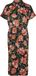 VERO MODA VMLILLIAN REMI SS CALF WIDE DRESS WVN GA Maxi jurk Dames S Zwart Polyester Gebloemd Korte mouw Klassieke kraag Kniehoogte Casual Lente/Zomer 2024