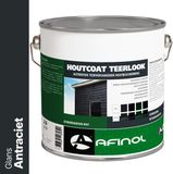 Afinol houtcoat teerlook glanzend antraciet - 2,5 liter