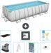 Bestway Rechthoekig Power Steel Zwembad - 640 x 274 x 132 cm - Grijs