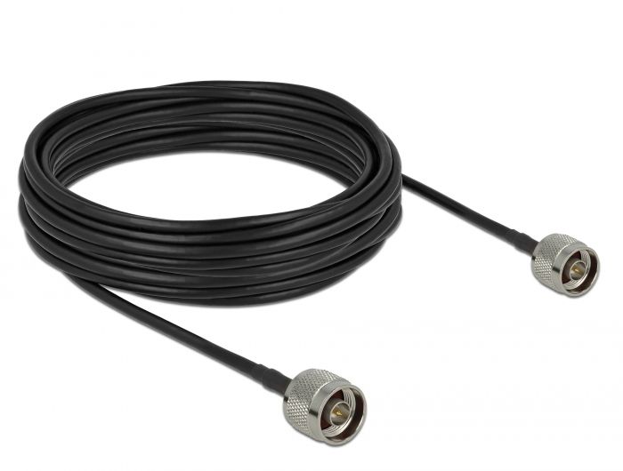 DeLOCK 90424 - 10m Kabel - Grijs/Zwart
