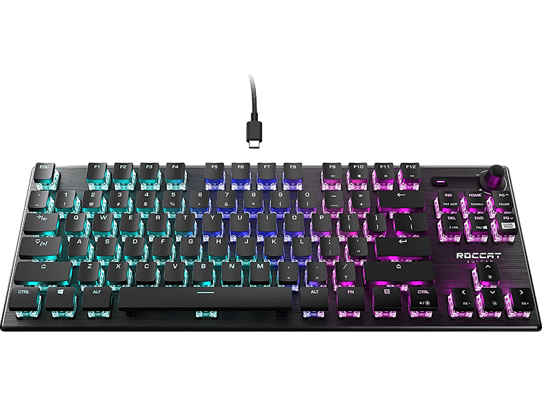 Roccat mechanisch gamingtoetsenbord vulcan aimo tactile azerty fr zwart