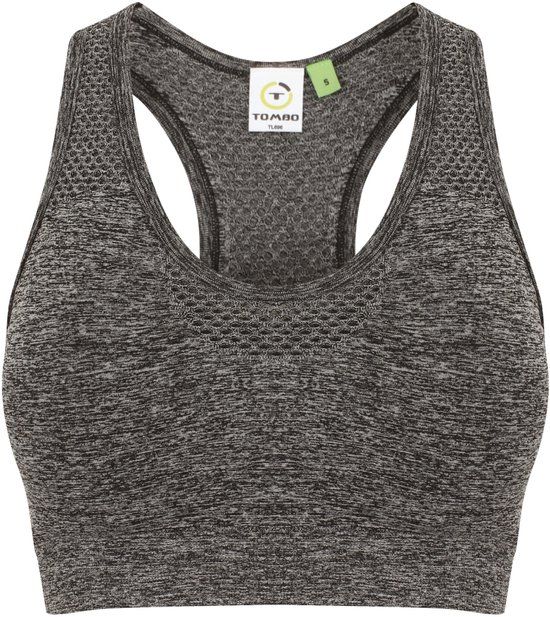 Tombo Sport-bh Dames Dark Grey Marl - Maat M