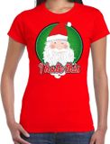 Bellatio Decorations Shoppartners Bv Fout Kerst shirt / t-shirt - I hate this - rood voor dames - kerstkleding / kerst outfit L