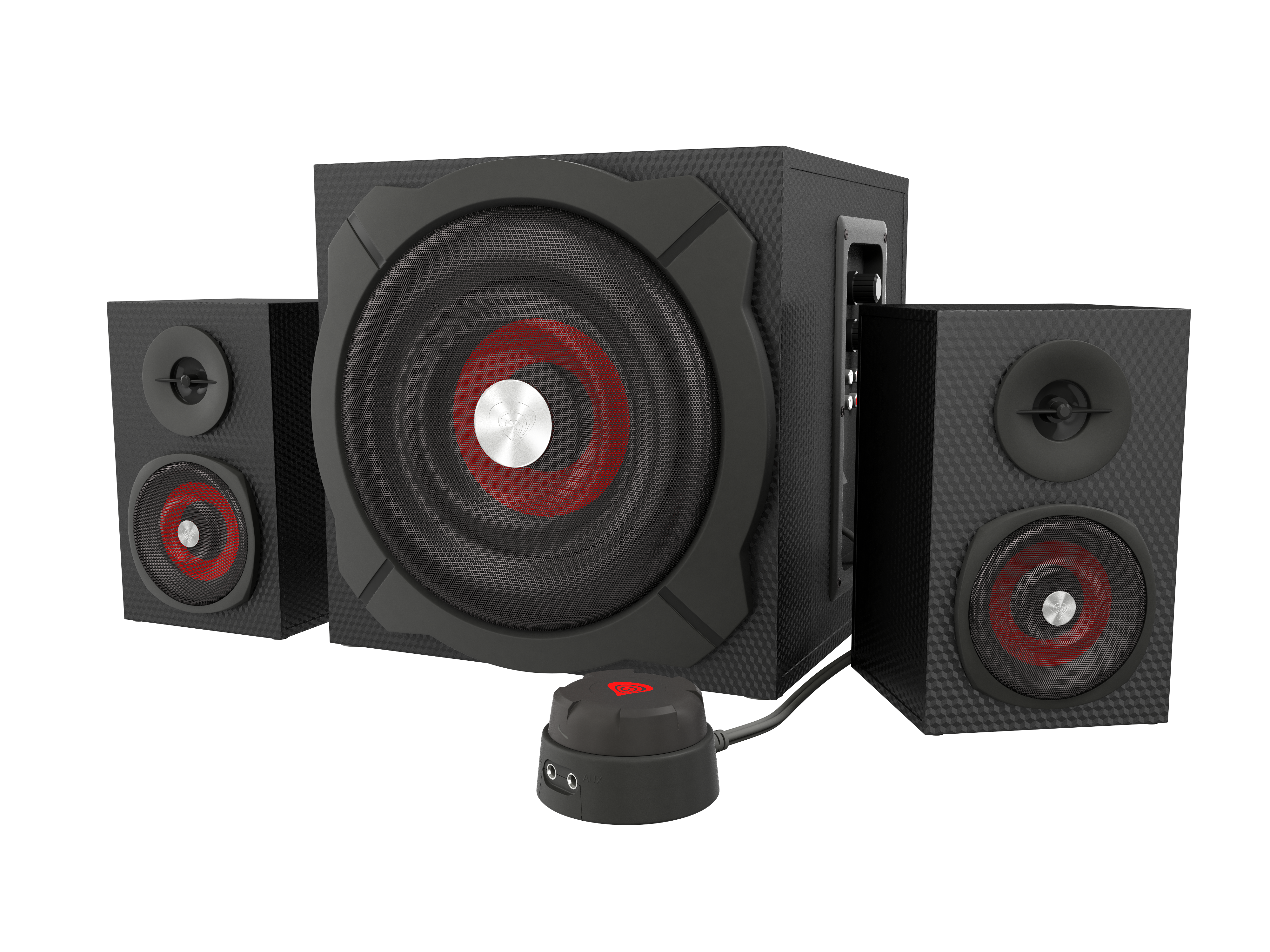 Natec Genesis Helium 600 surround set / rood, zwart