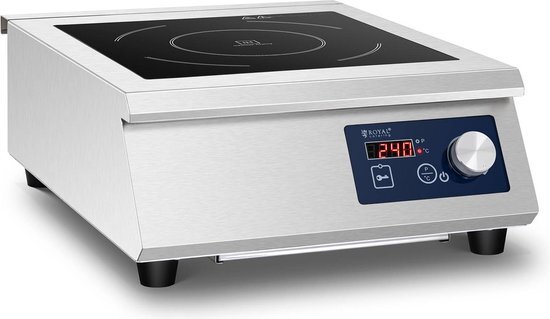 Royal Catering Inductiekookplaat - 33 cm - 60 tot 240 ° C - timer