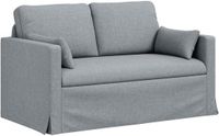 vidaXL Bank Lichtgrijs Stof 139 x 78 x 80 cm