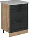 Vicco R-Line Meuble bas de cuisine – 60 cm WB Marbre Anthracite style champêtre