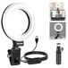 NEEWER BASICS 12,7 cm ringlicht voor videoconferentieverlichting, clip-on lichtset met bureaustatief voor monitor laptop computer zoomoproep live streaming werken op afstand leren video-opname, BR60
