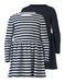 NAME IT Nmfvivia Ls Dress 2P Noos voor meisjes (2 stuks), Dark Sapphire/Stripes