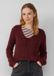 s.Oliver Strickpullover V-hals Lange Mouw Gestreept Bordeaux 40