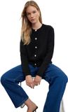 Trendyol Zwarte Basic Jacket Look Gebreide Cardigan Twoaw24Hi00090