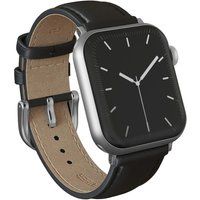 Burga Genuine Leather Band - Apple Watch | 44/45/46/49 mm / Universeel 20 mm aansluiting - Don't Text / Silver