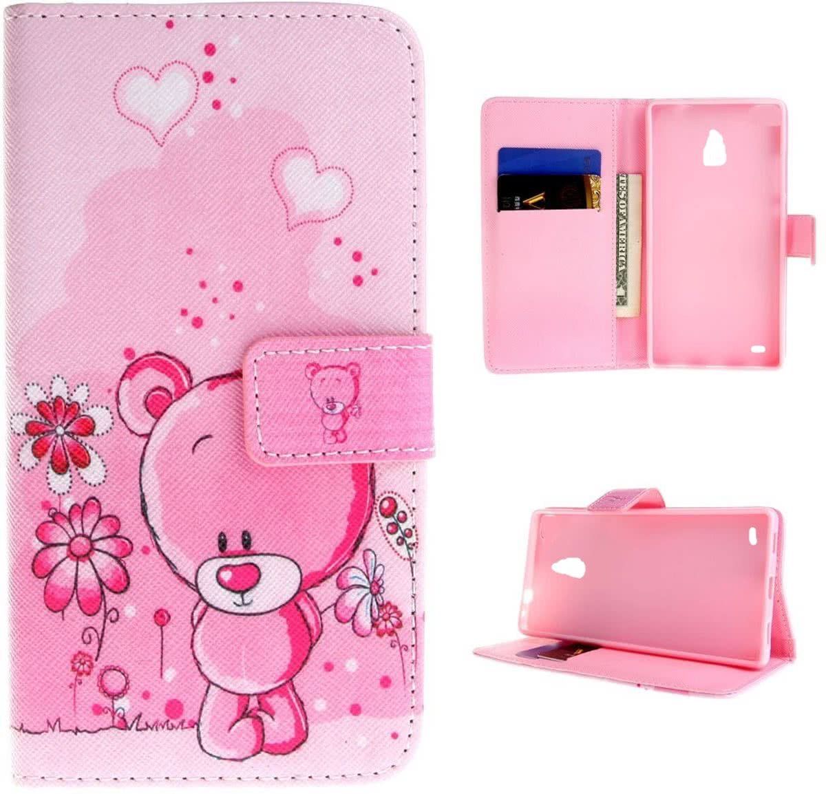 iCarer Bear wallet case hoesje LG X Cam