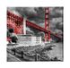 Homemania Tafelbrug stad en landschappen voor woonkamer, slaapkamer, meerkleurig, 60 x 3 x 60 cm, HM20KNV60 x 60 – 36, polyester, hout