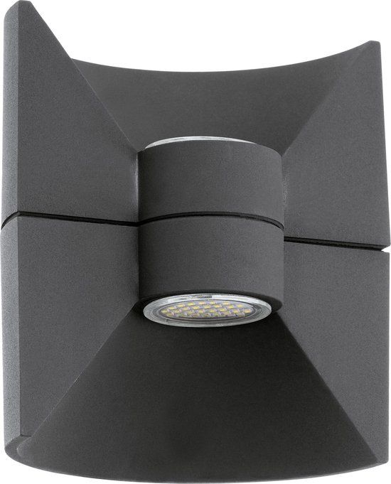 EGLO Redondo - LED Wandlamp - 2 Lichts - Antraciet - Buiten