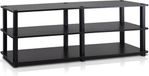 Turn-S-Tube Schoenenrek, Hout, Espresso/Zwart, 119,9 cm breed