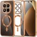 Techsuit Luxury Crystal Back Cover Geschikt voor Xiaomi Redmi Note 15 Pro Plus / Xiaomi Poco M8 Pro - Transparant/Oranje