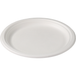Depa Bord | rond | 1-vaks | bagasse (suikerrietpulp) | Ø23cm | wit | 500 stuks