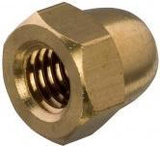 Hoenderdaal Fasteners Hoenderdaal Dopmoer M4 Messing - 100 stuks