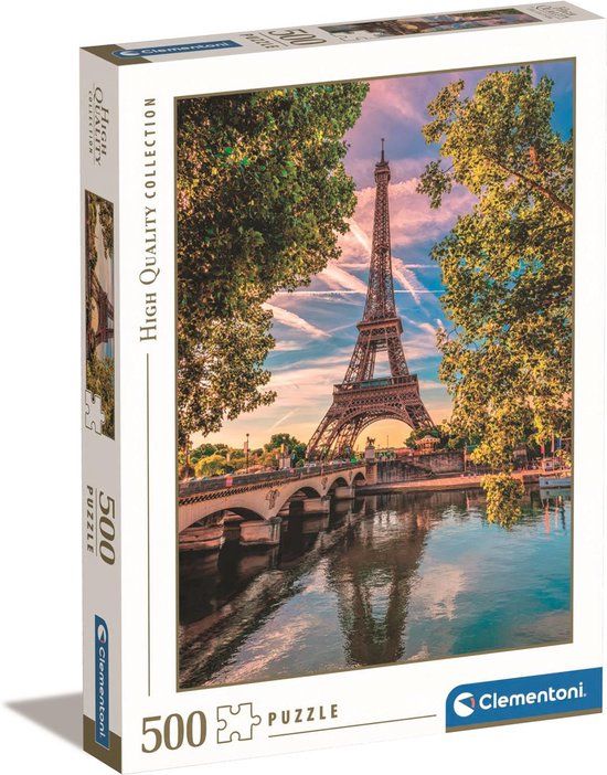 Clementoni Puzzel - Langs de Seine - 500 Stukjes - Puzzel Voor Volwassenen
