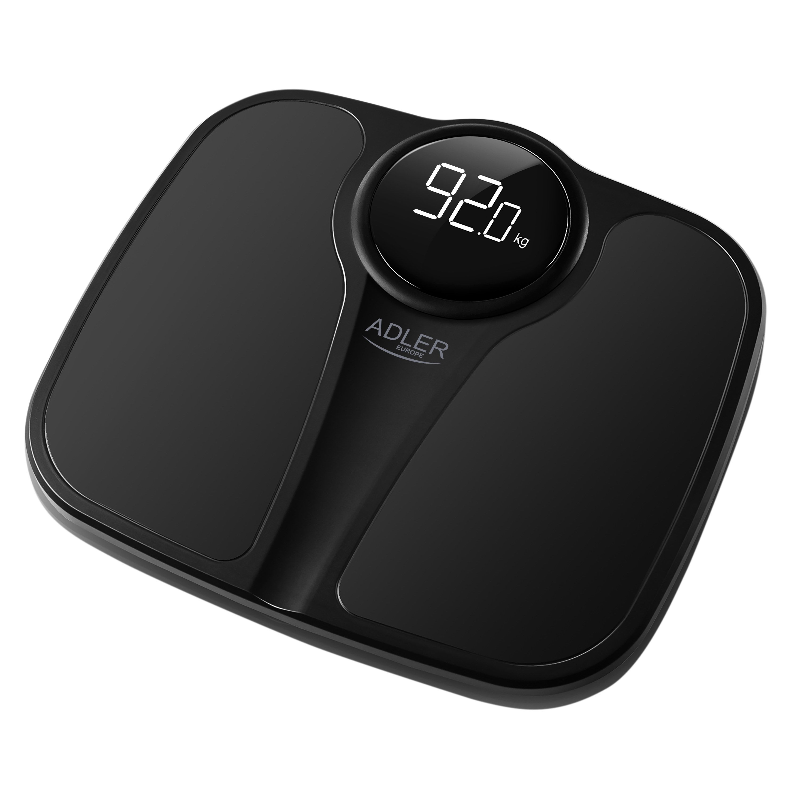 Adler AD 8172B - Electronic Personal Scale - Square - Black - 180 kg