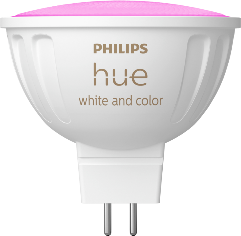 Philips Hue Spot 2-pack - MR16 - Wit & Kleurrijk Licht - Slimme LED Voor 12V Fittingen - Bridge Apart