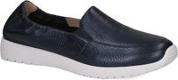 Caprice Dames Instappers 9-24707-42 Blauw Leer G-breedte Maat 36 EU