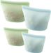 PandaEar 4 pièces sacs de conservation des aliments réutilisables en silicone