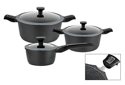 GSW Easy Click Kookpannenset - 6-delig - Zwart