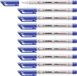 STABILO OHPen universal - Uitwisbare marker - F-Punt 0.7 mm - 10 Stuks - Blauw